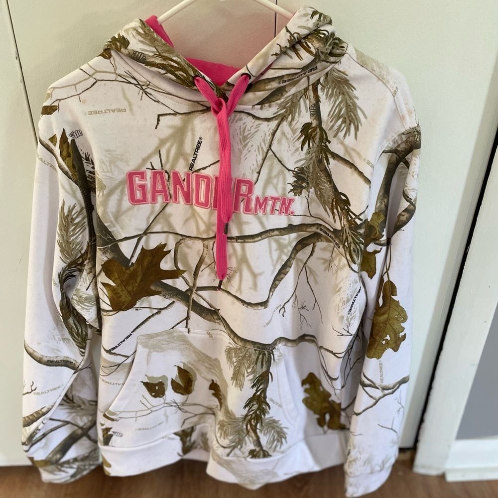 Gander Mountain Women’s XL Realtree Pink & Brown Camo Hoodie Guide Series